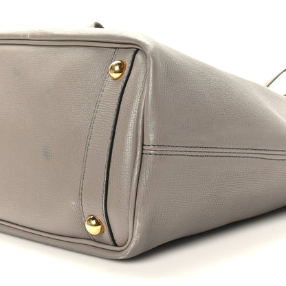 Burberry Grainy Calfskin Medium Honeybrook Tote Thistle Grey 8 of 10