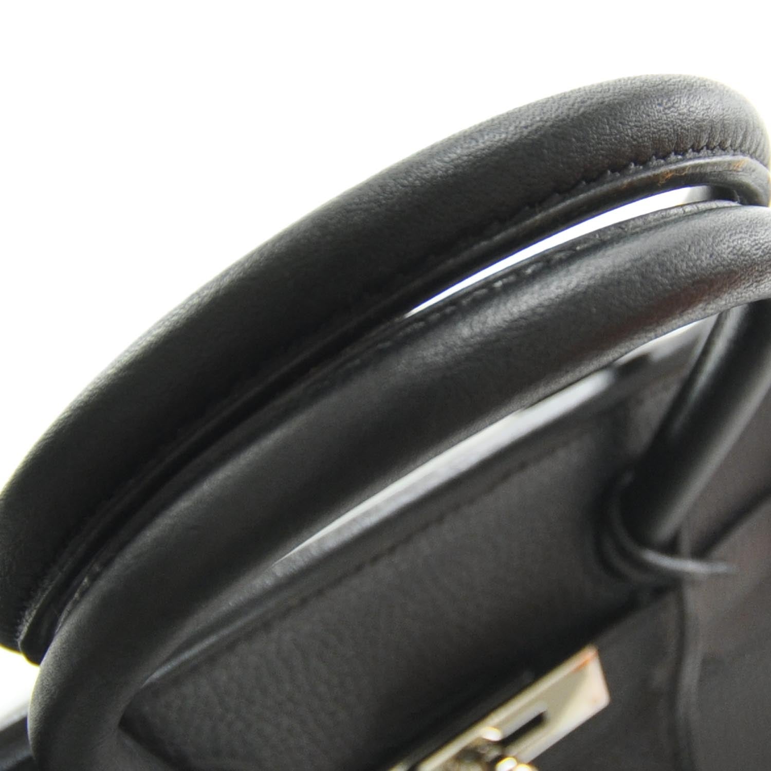 Hermes Clemence Leather Birkin 35 Black 5 of 9
