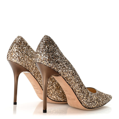 Jimmy Choo Coarse Glitter Abel Pumps 36.5 Antique Gold 5 of 8