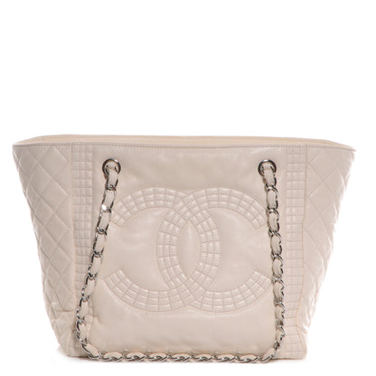 Chanel Calfskin Coco Bengal Tote Dark White 1 of 7