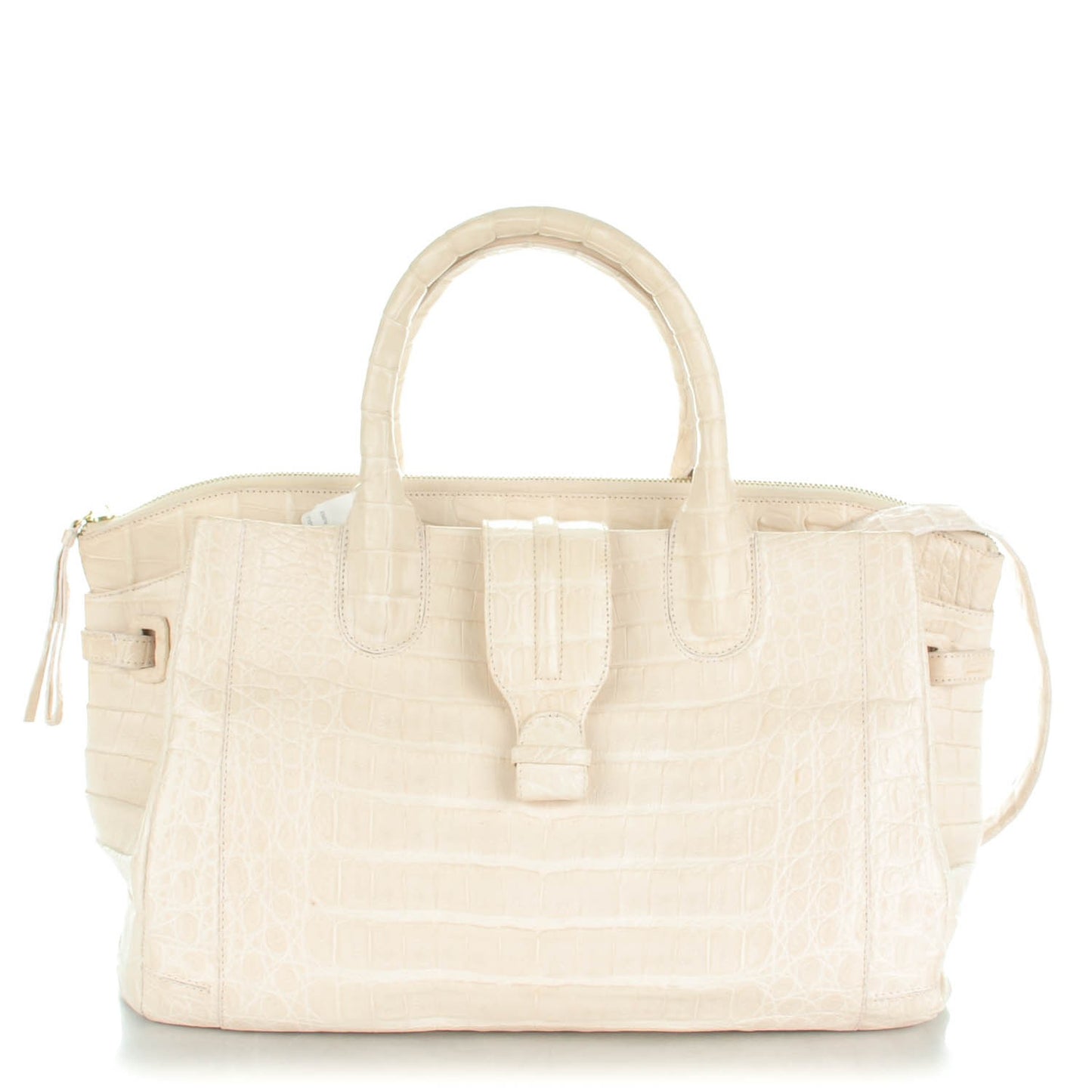Crocodile Cristina Satchel Light Pink