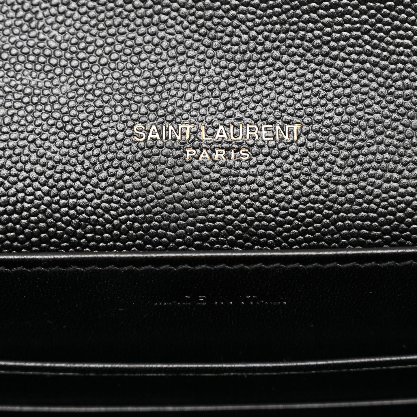 Grain De Poudre Monogram Cassandra Chain Wallet Black