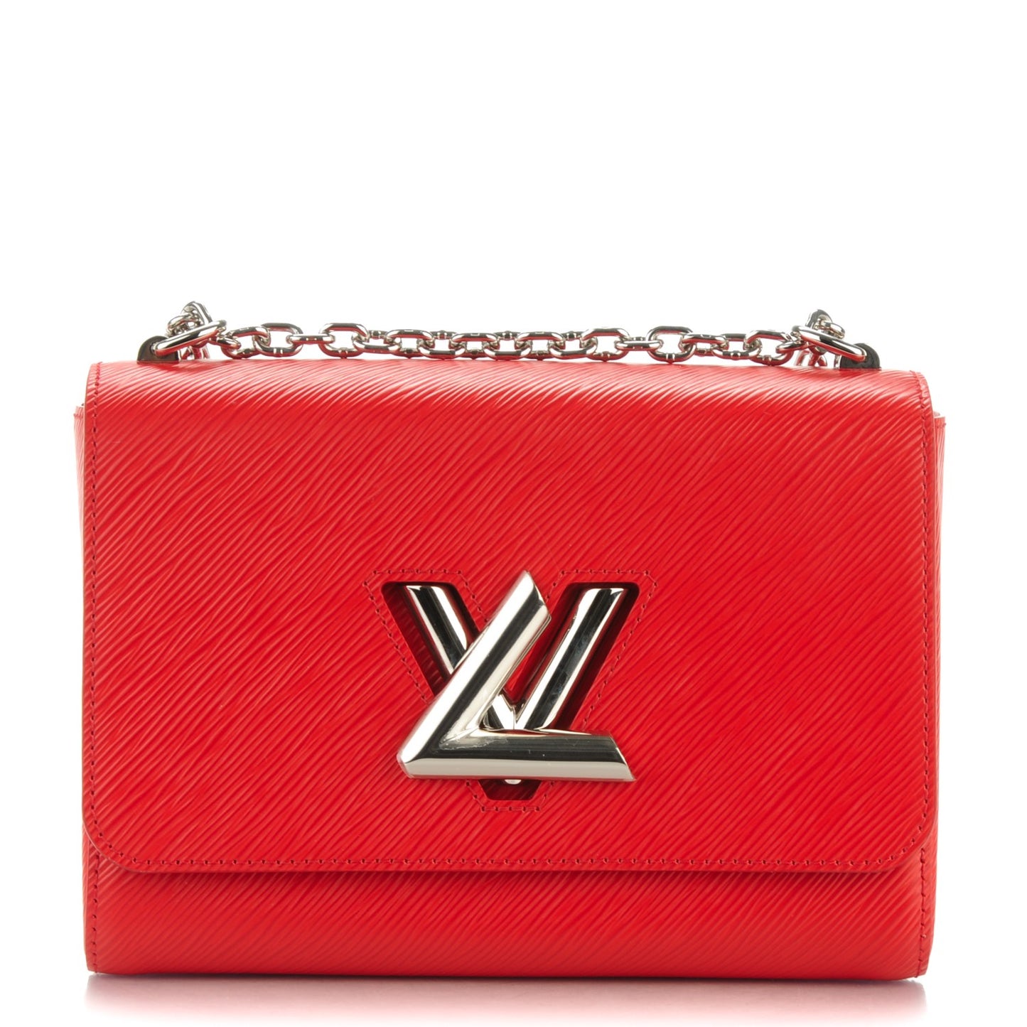 Epi Twist Shoulder Bag MM Coquelicot