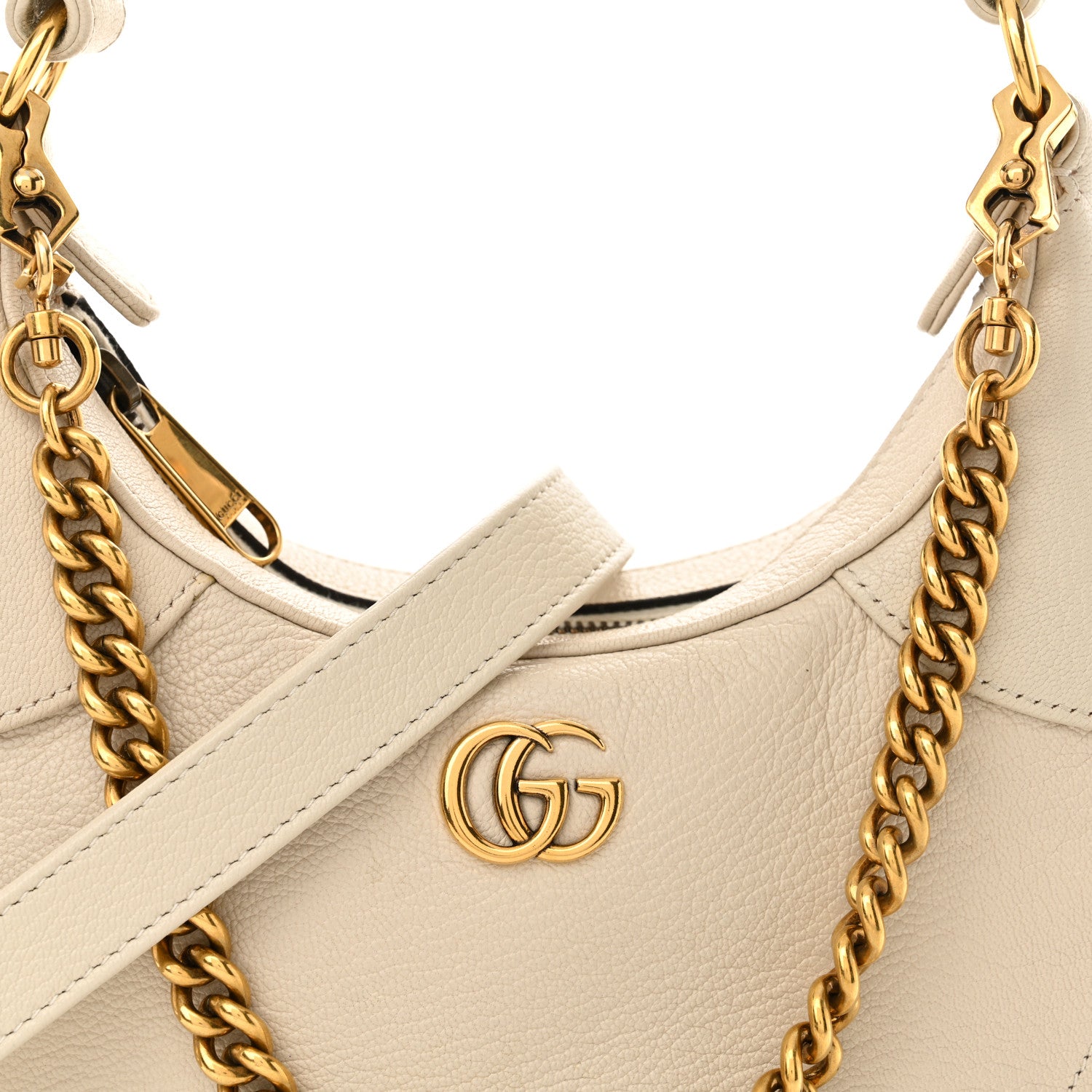Gucci Goatskin Small Aphrodite Shoulder Bag Mystic White 9 of 12
