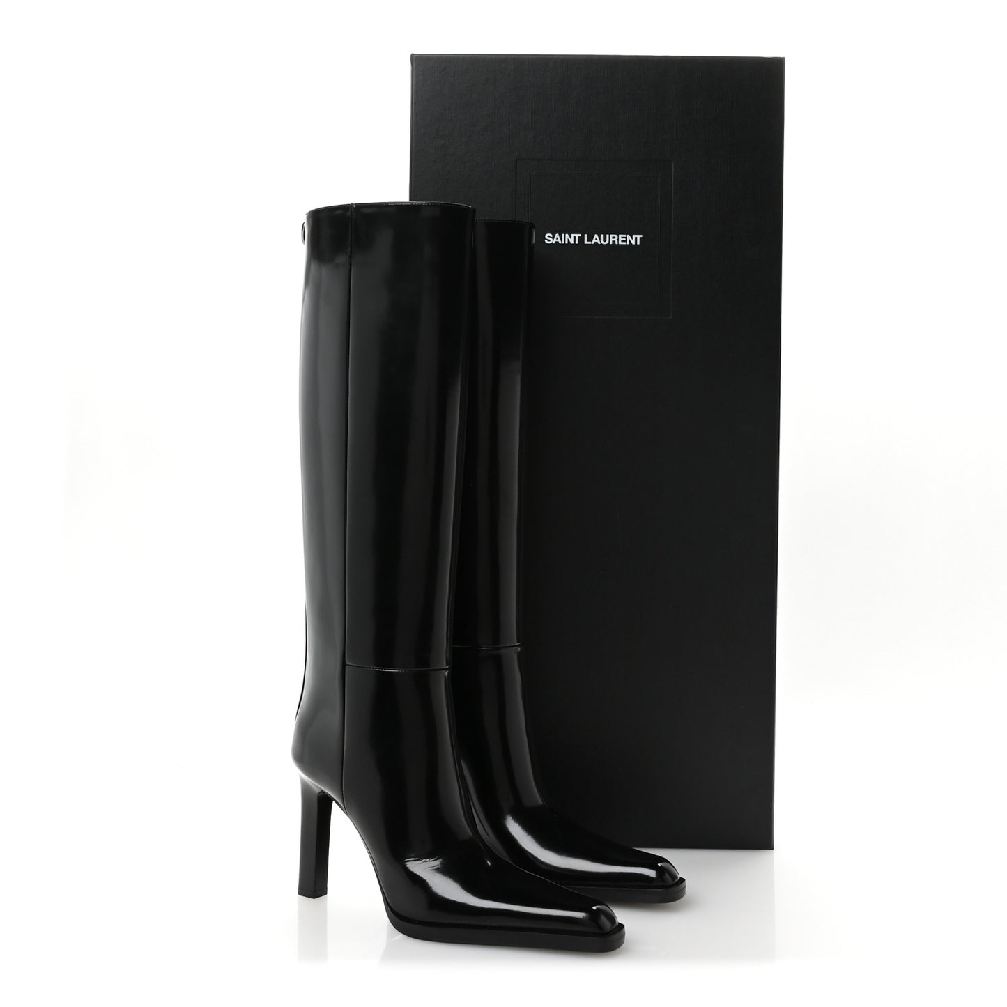 Vitello Marilyn Nina 95 Knee High Boots 38.5 Black