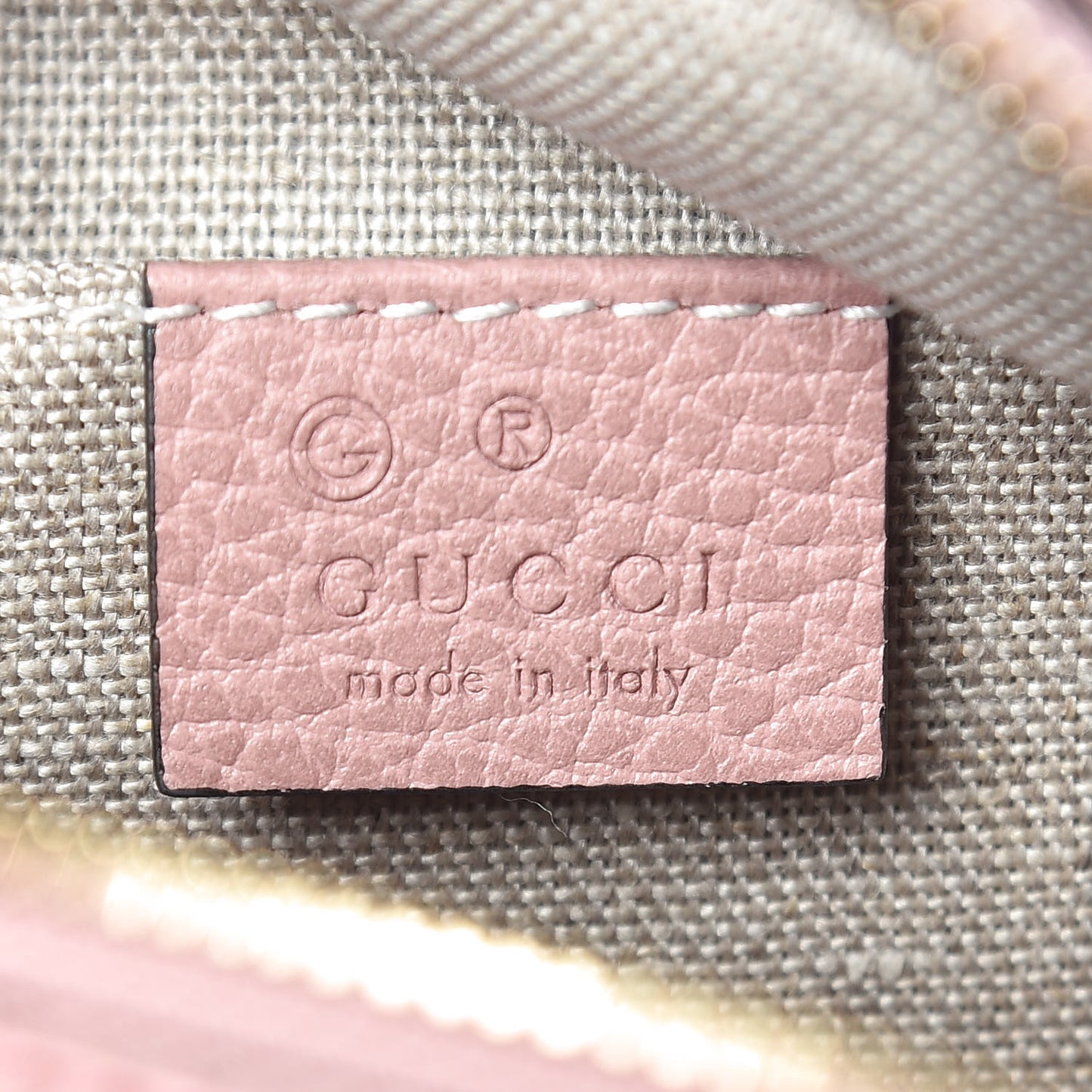 Monogram Mini Bree Messenger Bag Beige Soft Pink