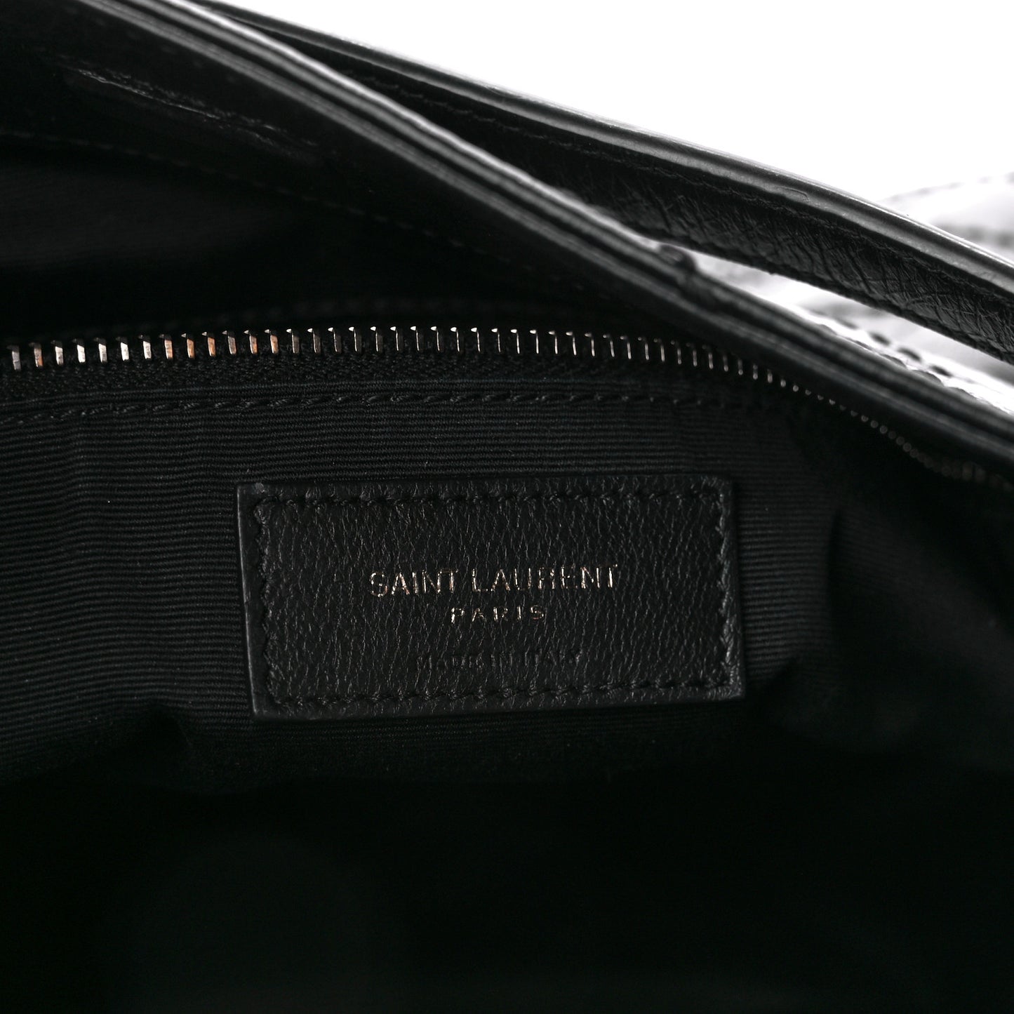 Crinkled Calfskin Matelasse Monogram Medium Niki Shopper Tote Black