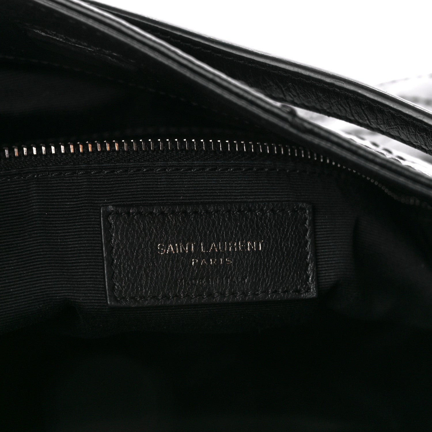 Saint Laurent Crinkled Calfskin Matelasse Monogram Medium Niki Shopper Tote Black 6 of 11