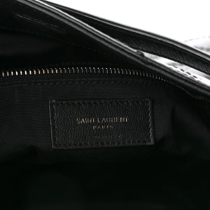 Saint Laurent Crinkled Calfskin Matelasse Monogram Medium Niki Shopper Tote Black 6 of 11