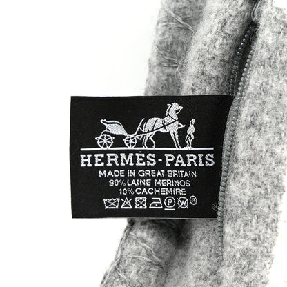 Hermes Wool Cashmere Avalon III Pillow PM Ecru Gris Clair 3 of 3