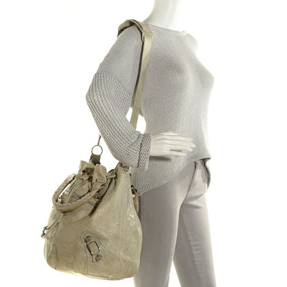 Balenciaga Agneau Giant 21 Silver Hardware Pompon Argent 2 of 11