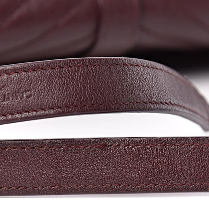Saint Laurent Calfskin Mixed Matelasse Triquilt Large Monogram Envelope Satchel Bordeaux 33 of 34