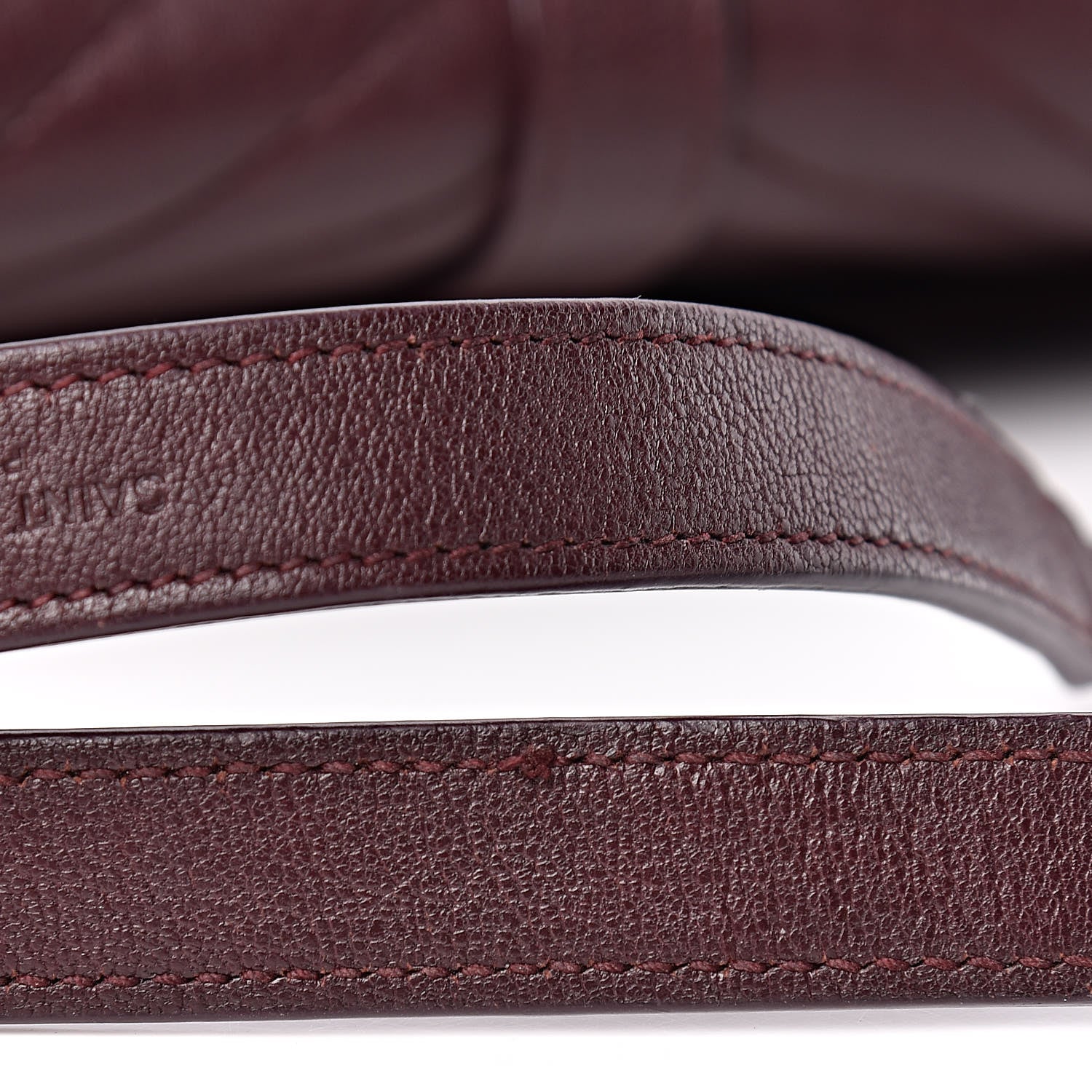 Saint Laurent Calfskin Mixed Matelasse Triquilt Large Monogram Envelope Satchel Bordeaux 33 of 34
