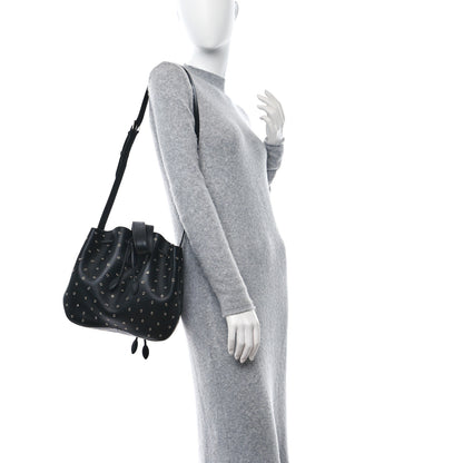 Alaia Calfskin Grommet Rose-Marie 28 Bag Black 3 of 8