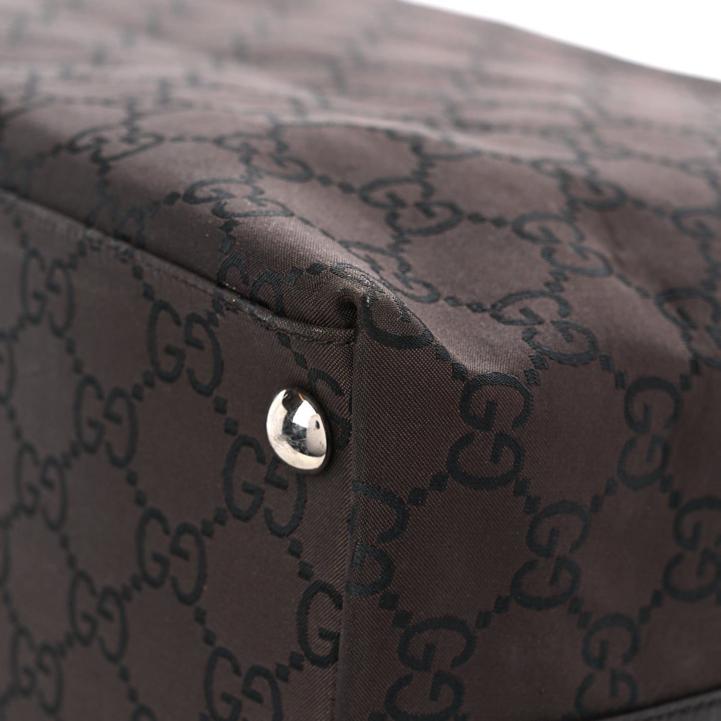 Nylon Monogram Extra Large Hobo Dark Brown