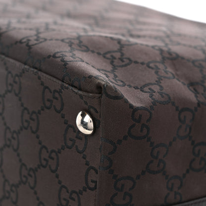 Gucci Nylon Monogram Extra Large Hobo Dark Brown 13 of 16