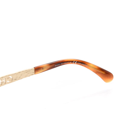 Chanel Acetate Metal Rectangle Sunglasses 5442-A Tortoise 7 of 9