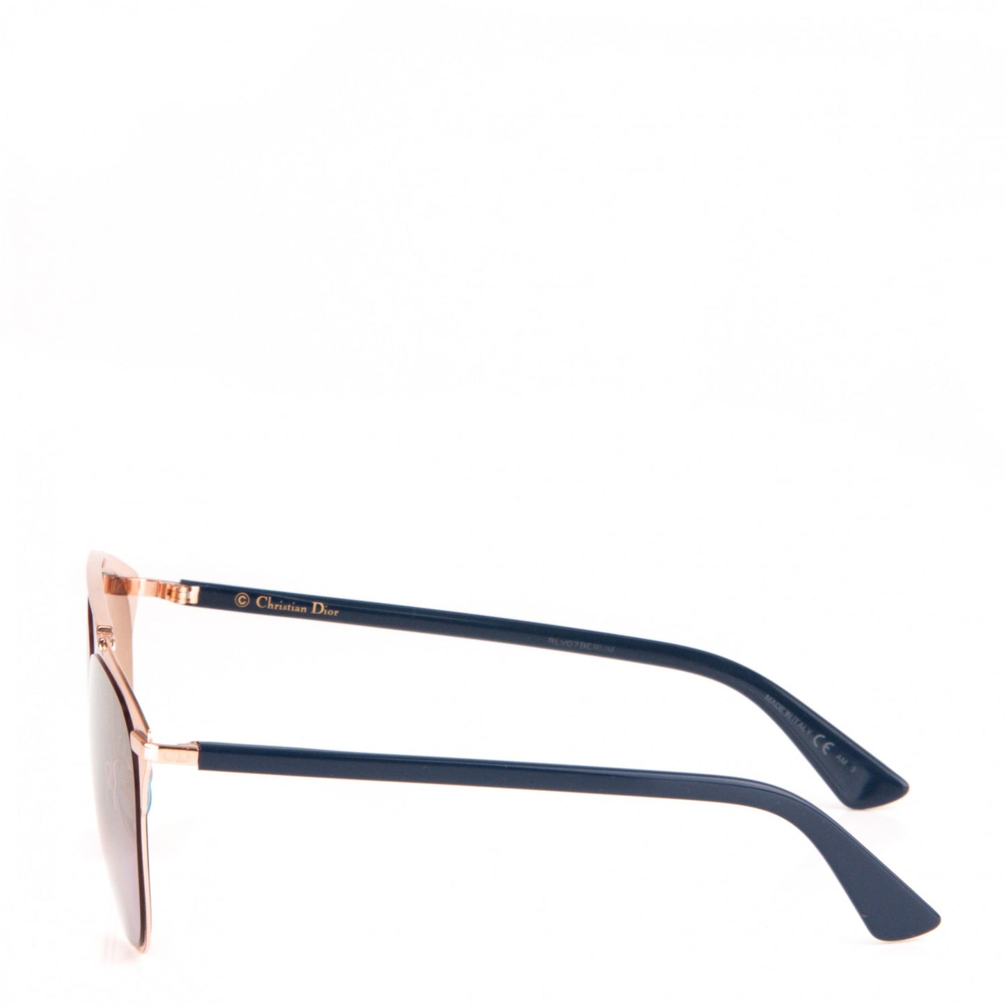 So Real Sunglasses Rose Gold Blue