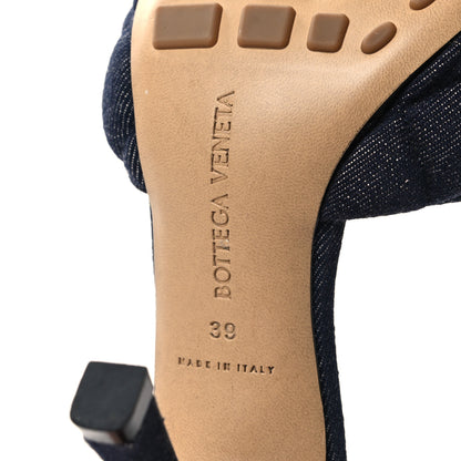 Bottega Veneta Denim Matelasse Padded Mule Sandals 39 Indigo 6 of 7