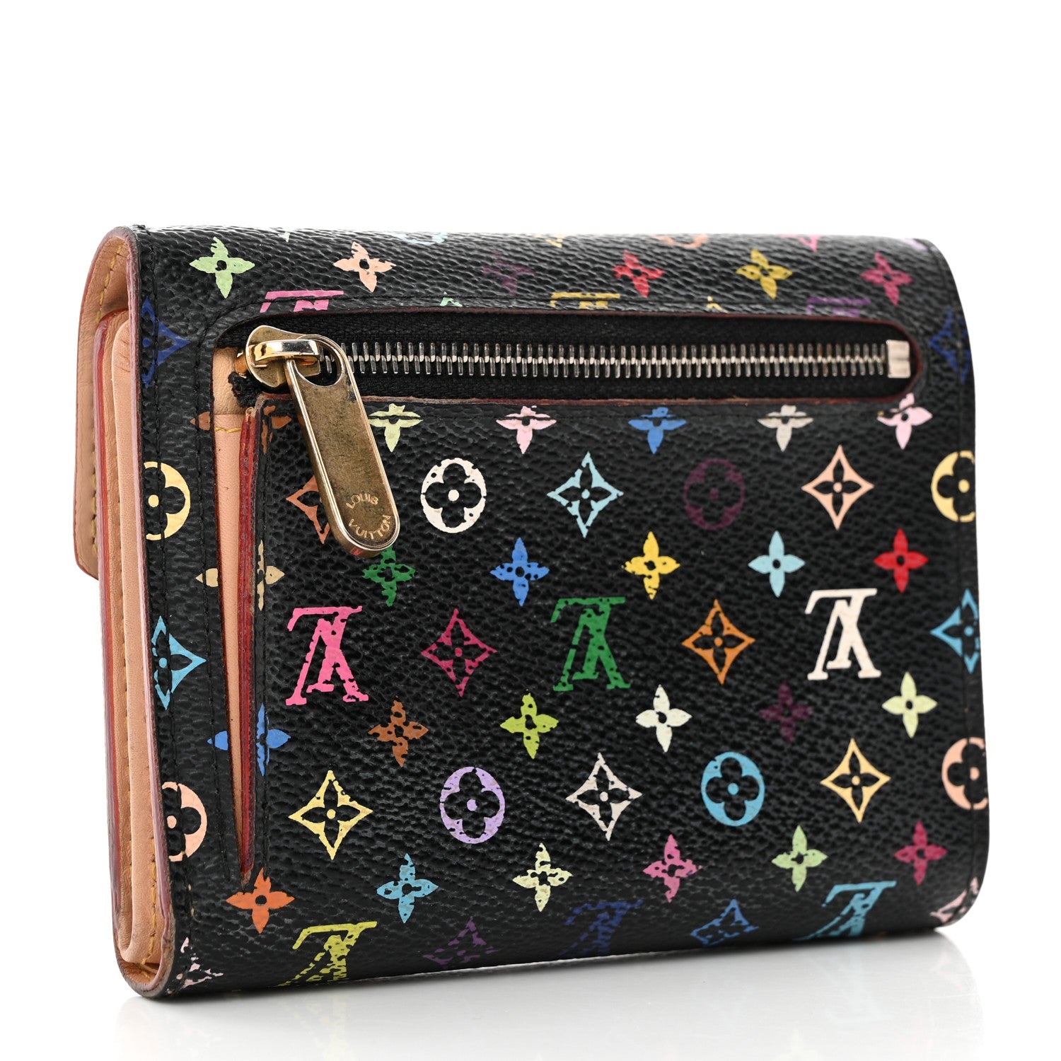 Louis Vuitton Monogram Multicolor Koala Wallet Black 3 of 10