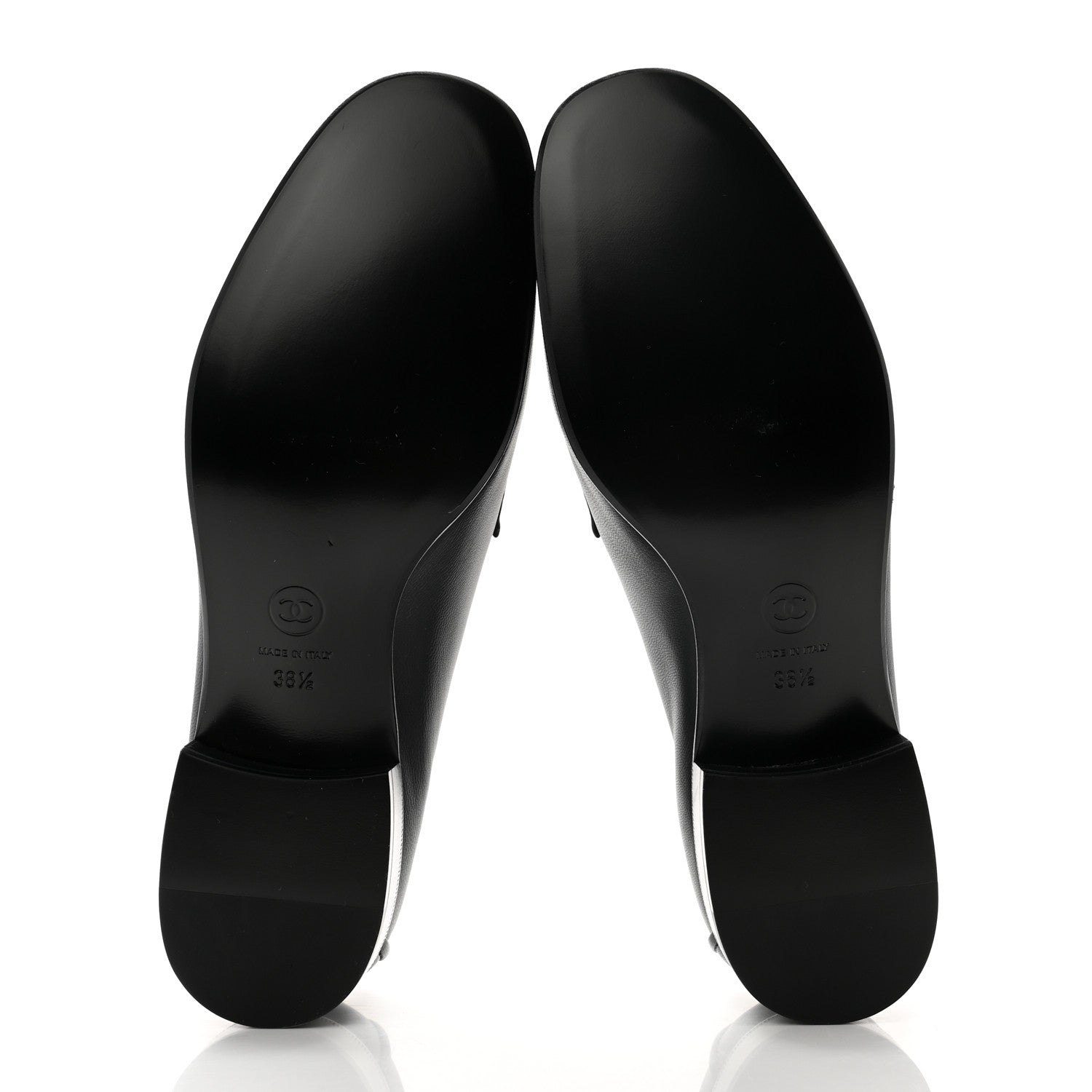 Chanel Lambskin Quilted Boy Loafers 38.5 Black 5 of 8