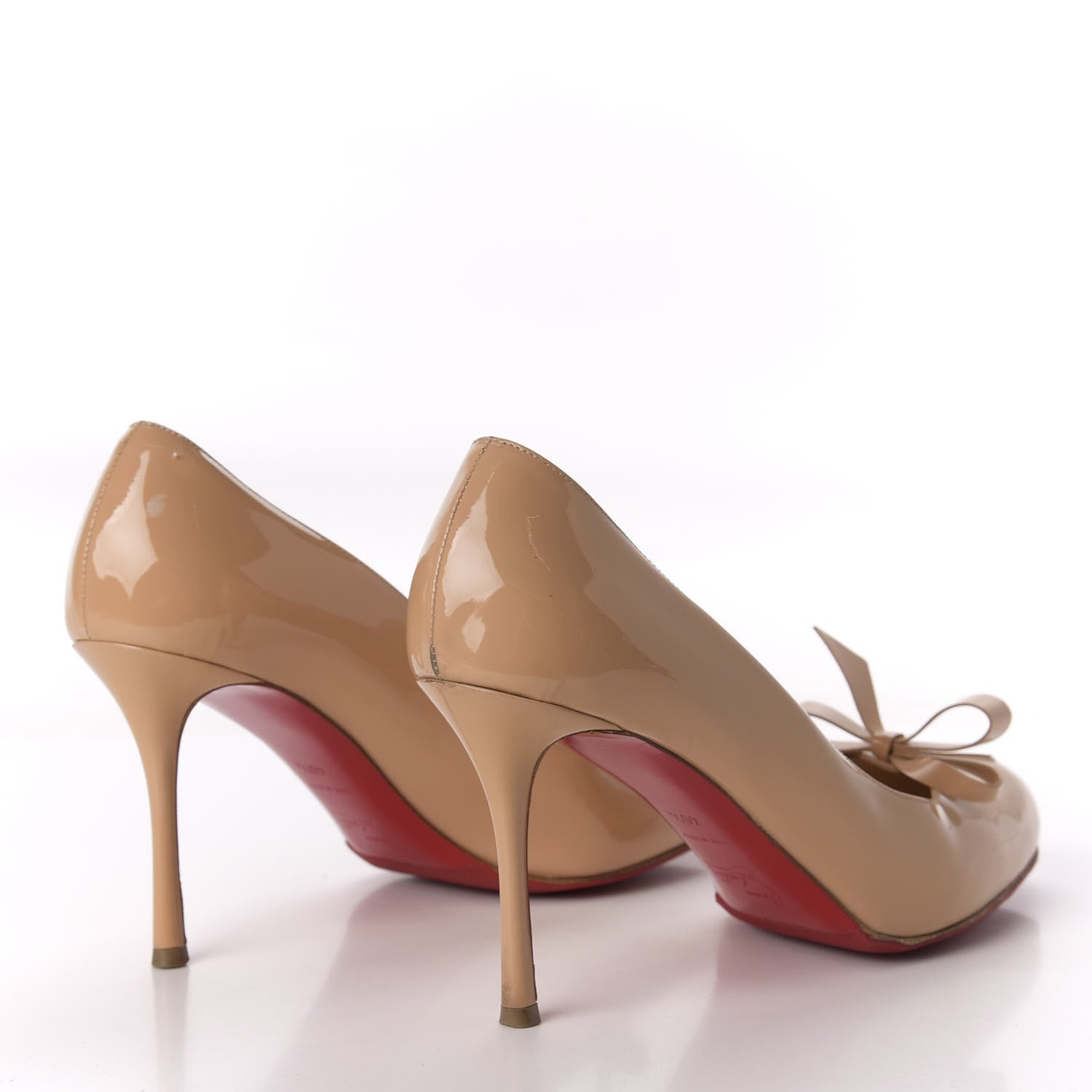 Christian Louboutin Patent Vinodo 85 Pumps 40.5 Nude 4 of 12