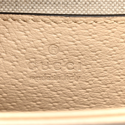 Gucci GG Supreme Monogram Textured Dollar Calfskin Web Small Ophidia Chain Shoulder Bag Beige Mystic White Oatmeal 6 of 11