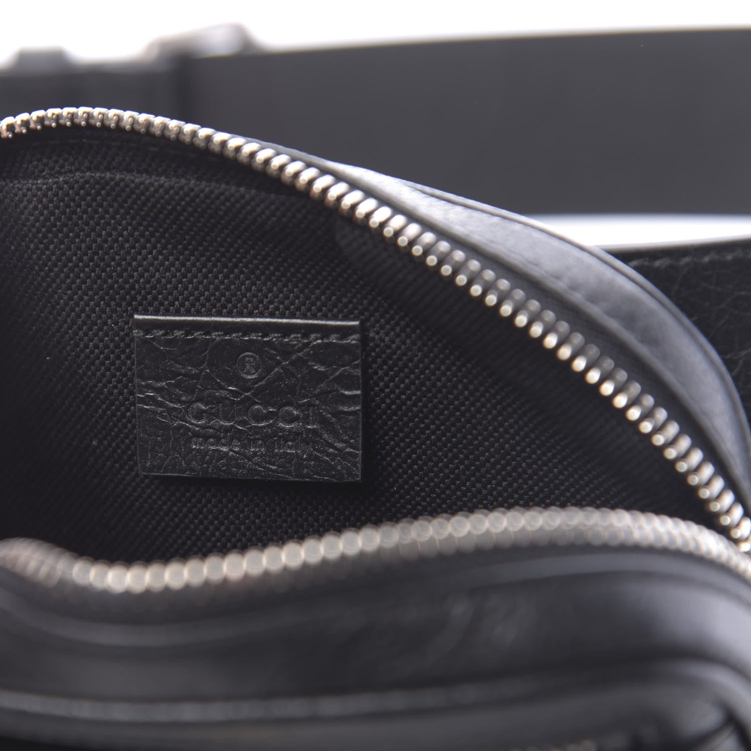 Gucci Fluffy Calfskin Mini Morpheus Belt Bag 90 36 Black 6 of 11