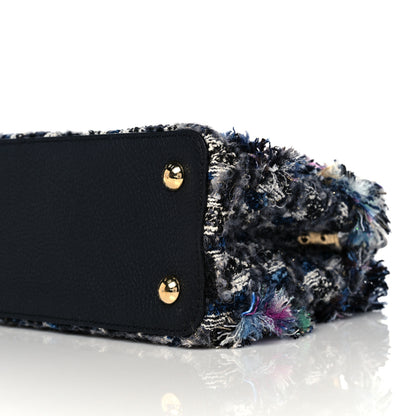 Louis Vuitton Tweed Calfskin Capucines MM Multicolor 9 of 9