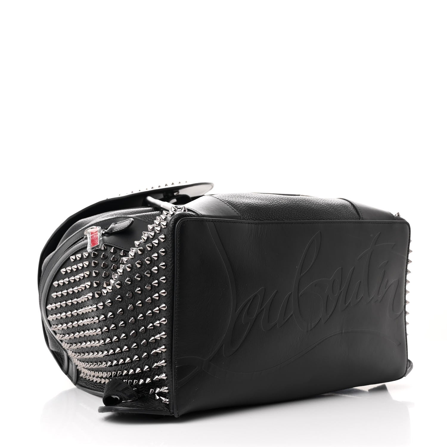 Christian Louboutin Calfskin Spiked Explorafunk Backpack Black 4 of 10