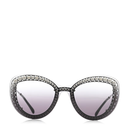 Chanel Acetate Metal Pearl Butterfly Sunglasses 4236-H Grey 2 of 8