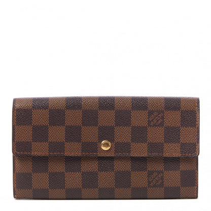 Louis Vuitton Damier Ebene Sarah Wallet 1 of 8