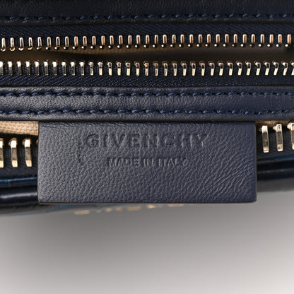 Givenchy Calfskin Crocodile Embossed Small Antigona Deep Blue 6 of 10