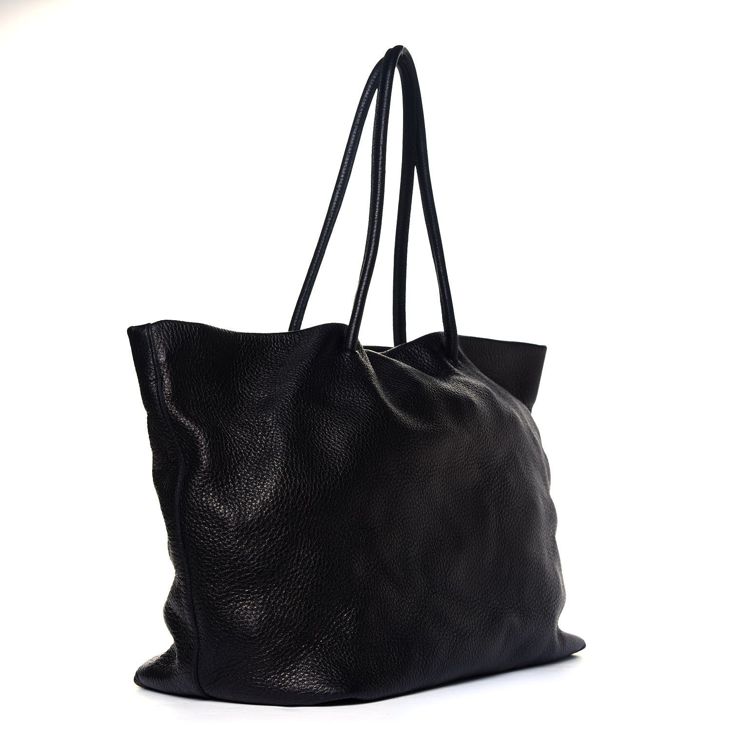 Prada Deerskin Shoulder Bag Black 2 of 5