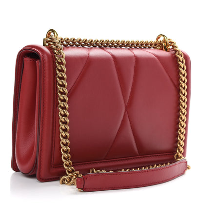 Dolce & Gabbana Calfskin Medium Devotion Crossbody Bag Red 3 of 11