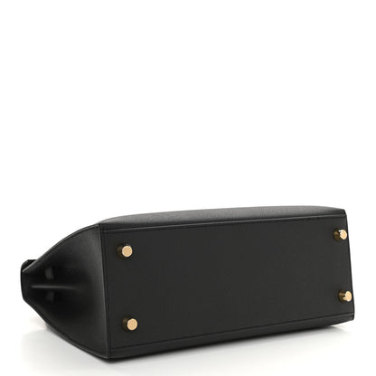 Hermes Epsom Kelly Sellier 25 Black 4 of 11