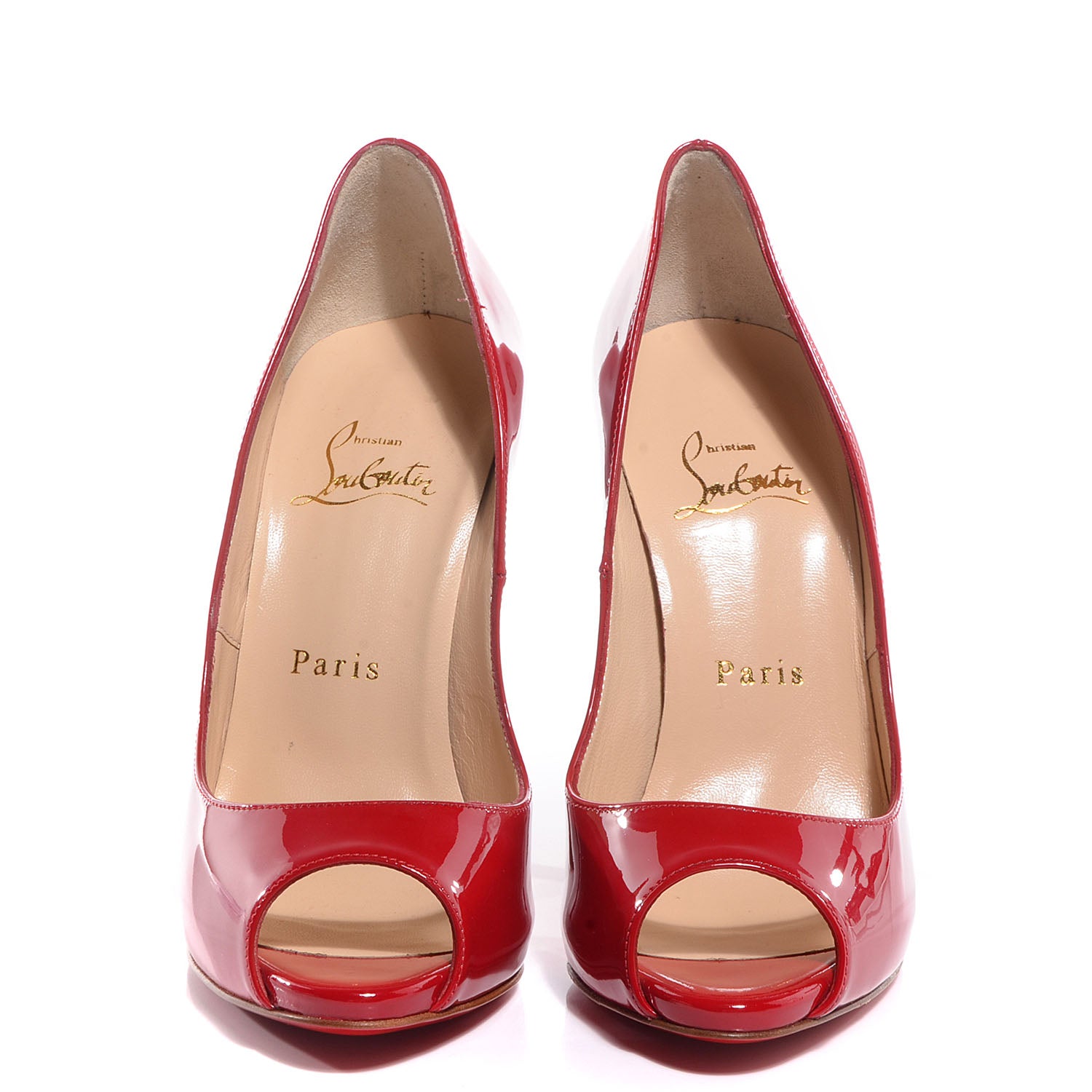 Christian Louboutin Patent Maryl 120 Pumps 36 Red 2 of 7
