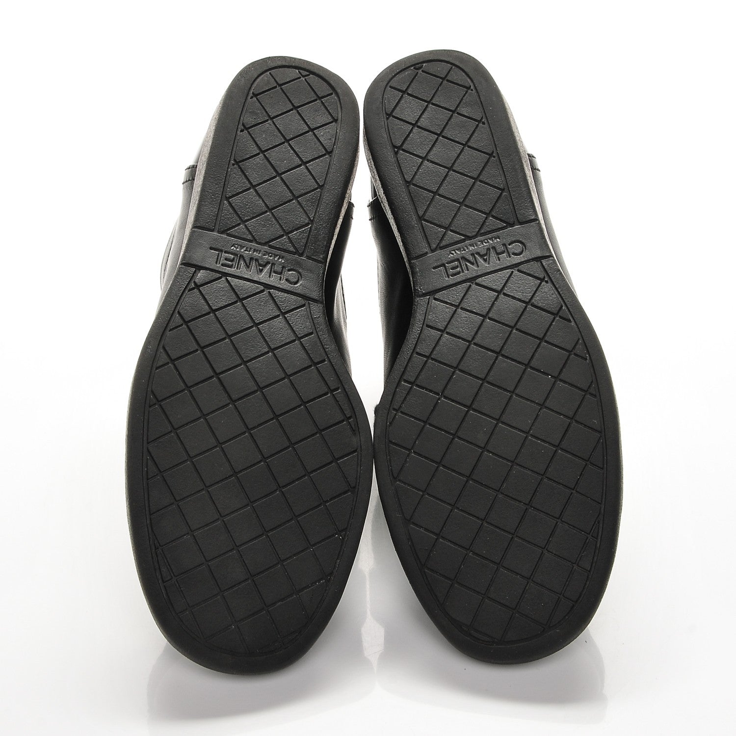 Chanel Lambskin Patent Calfskin Cap Toe CC Sneakers 37 Black 5 of 11