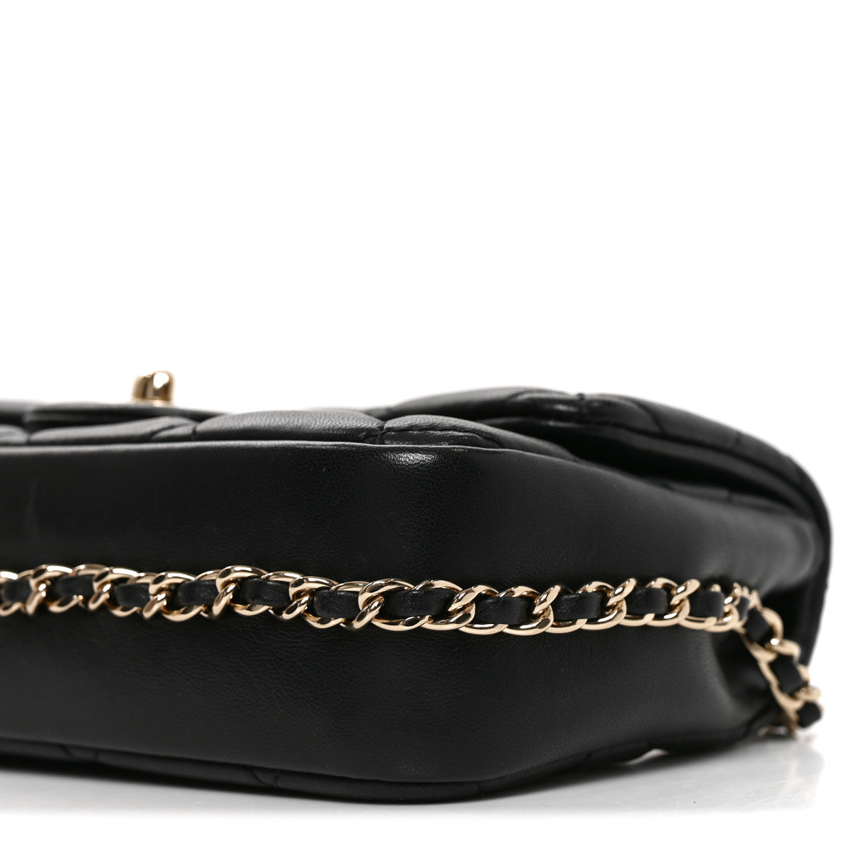 Lambskin Quilted Mini My Precious Flap Black