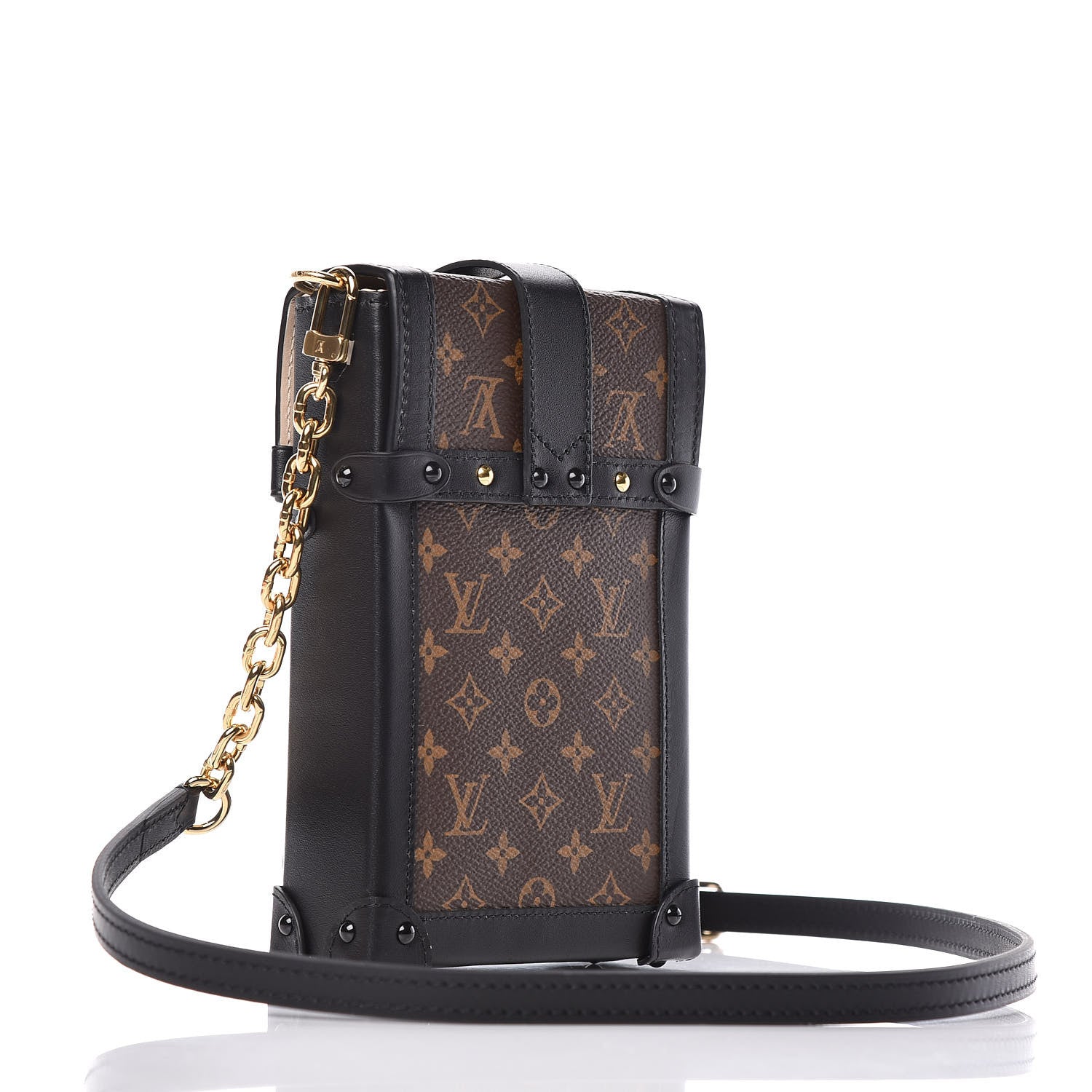 Louis Vuitton Monogram Pochette Trunk Verticale Black 3 of 9