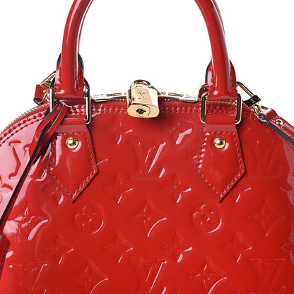 Louis Vuitton Vernis Alma BB Cherry 9 of 9