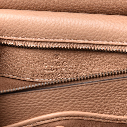 Gucci Calfskin Medium Nouveau Fringe Shoulder Bag Tan 5 of 10