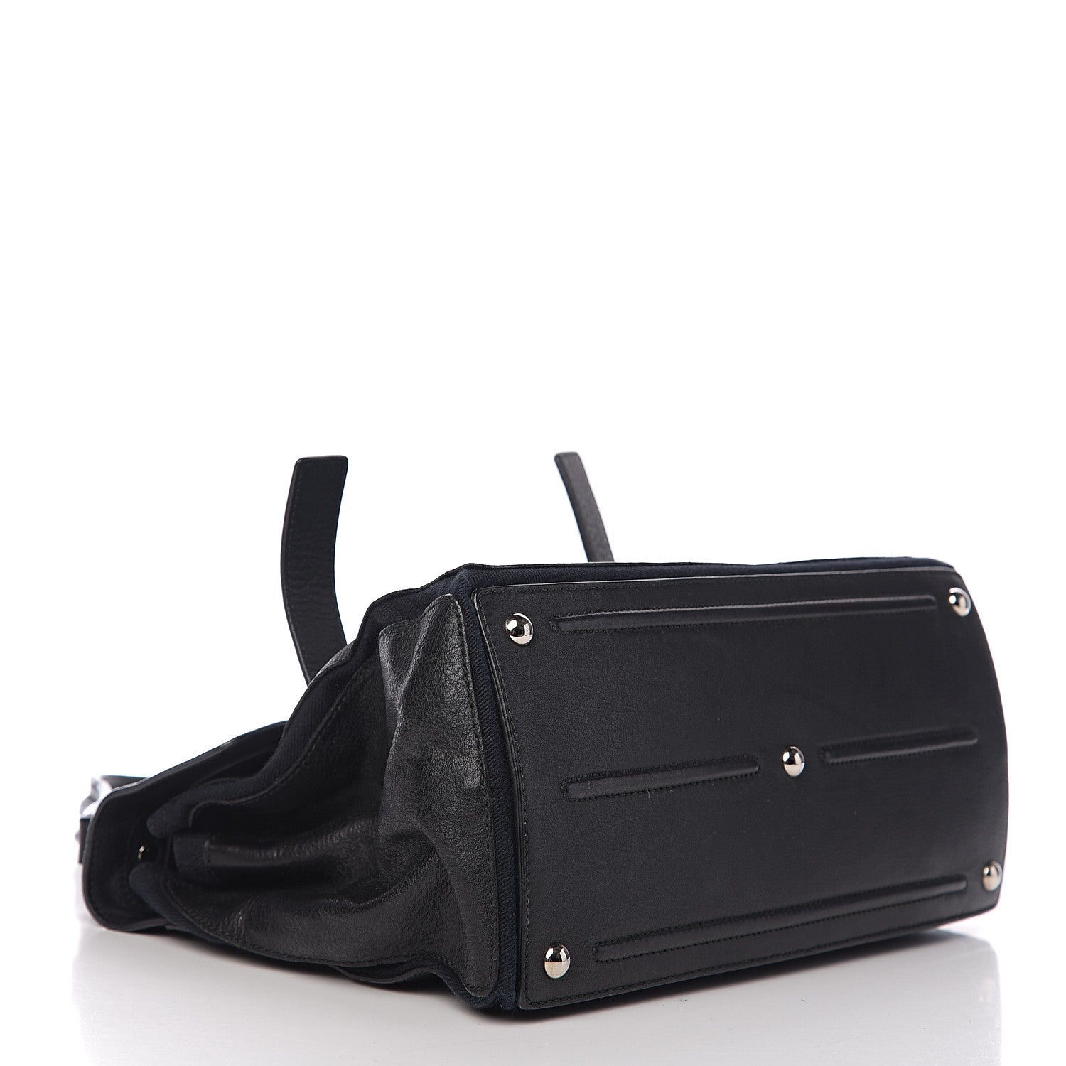 Saint Laurent Calfskin Canvas Medium Muse Two Black 3 of 9