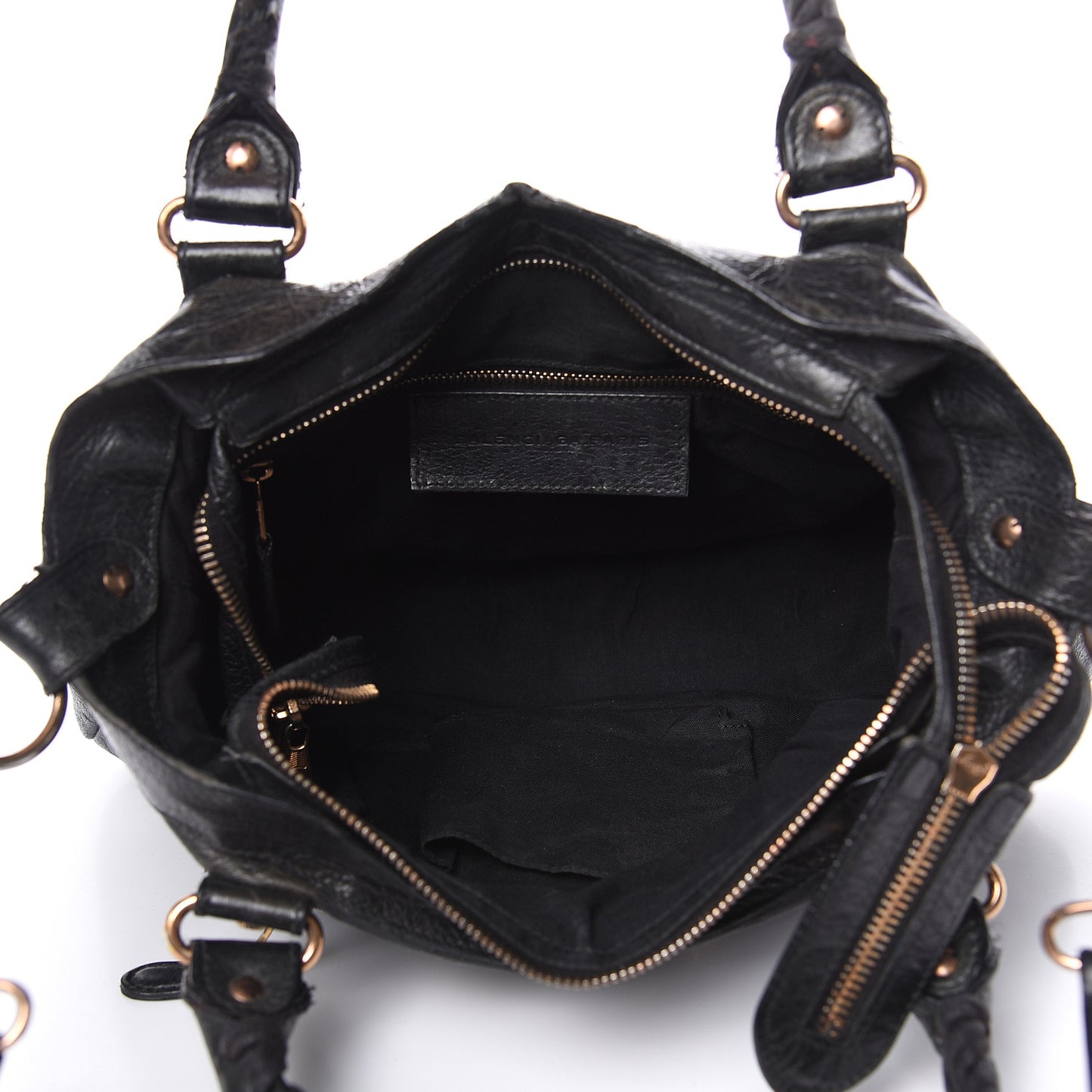 Agneau Giant 12 Rose Gold Hardware Town Black