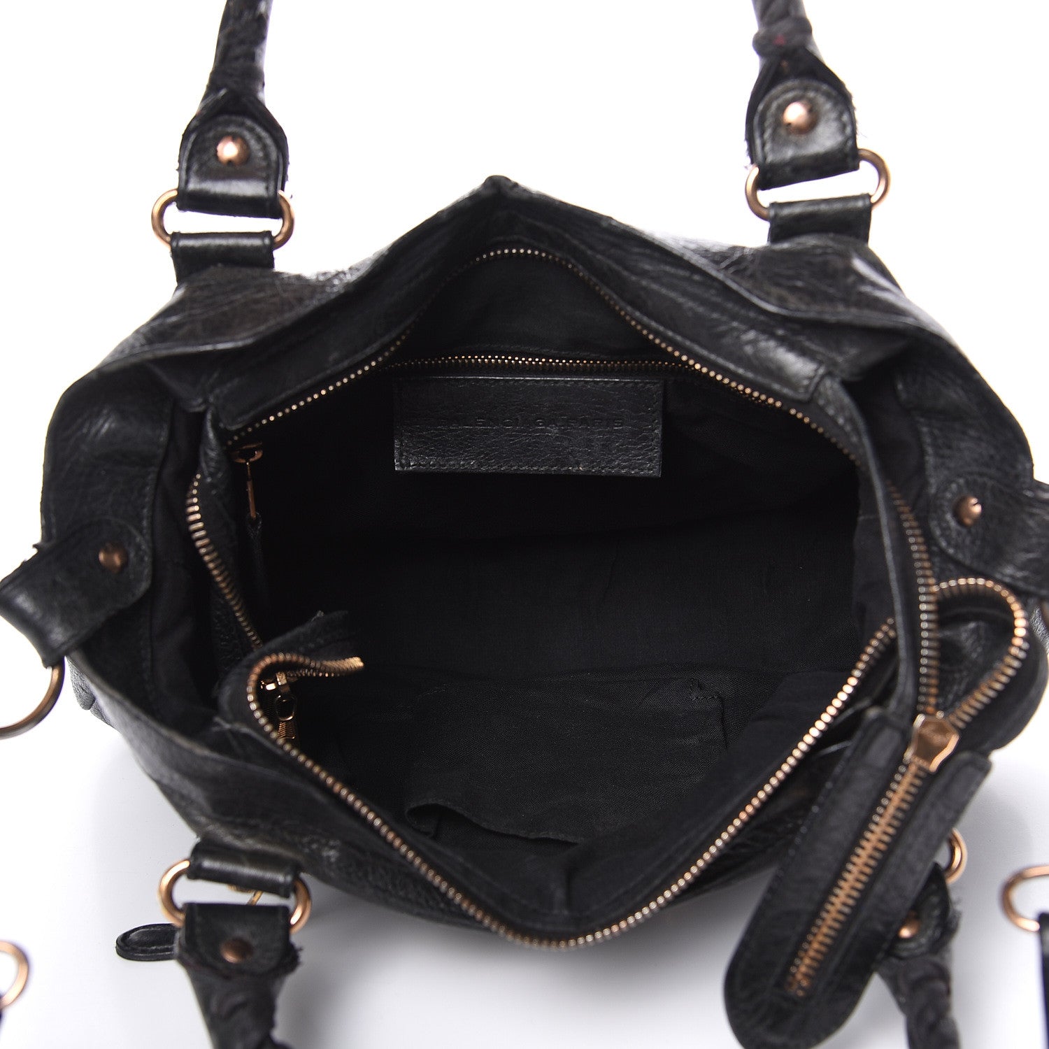 Balenciaga Agneau Giant 12 Rose Gold Hardware Town Black 6 of 16