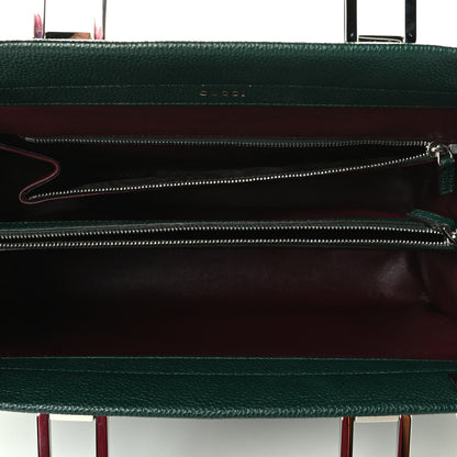 Gucci Grainy Calfskin Medium Zumi Top Handle Bag Vintage Green 4 of 7
