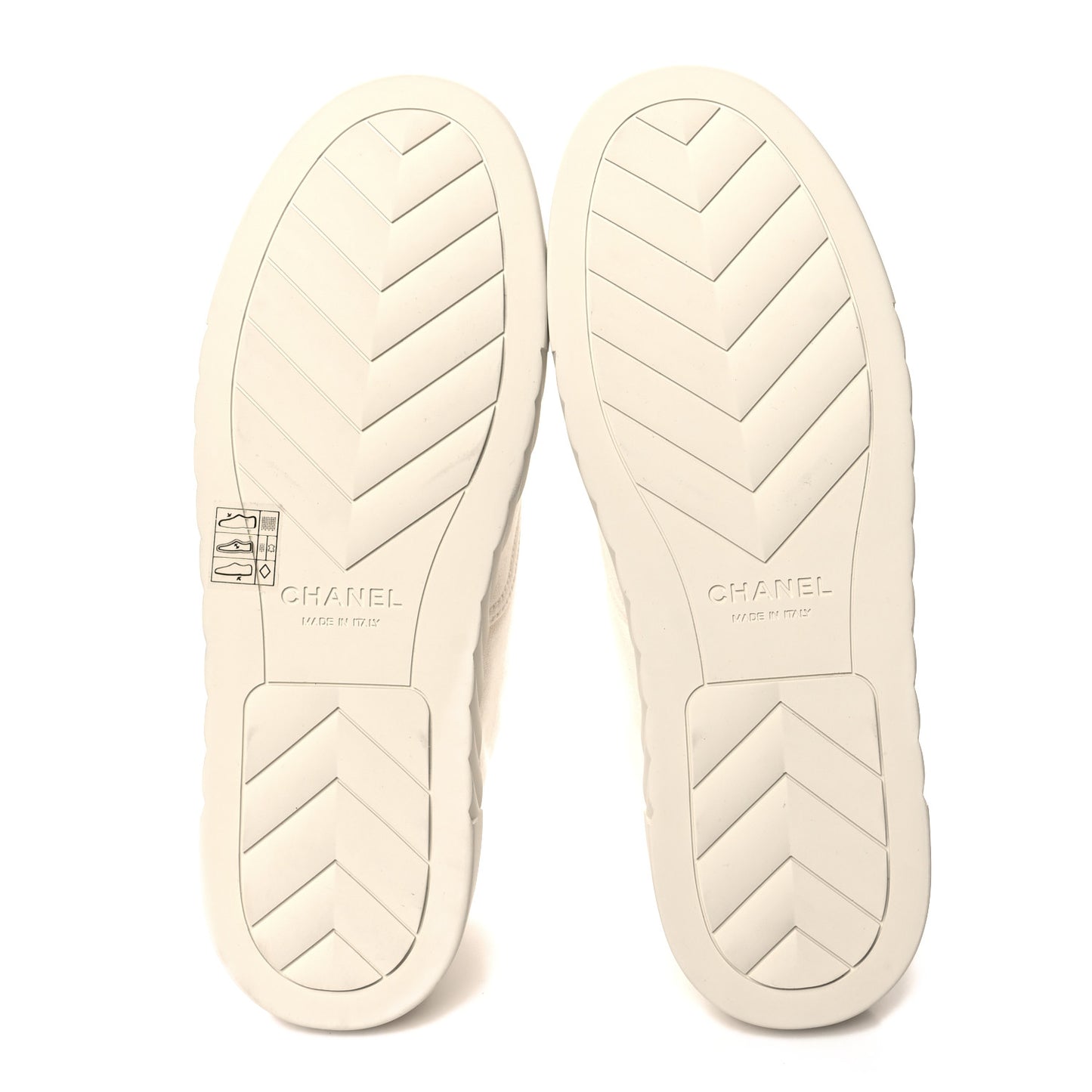 Canvas Grosgrain Cap Toe CC Sneakers 39 Ivory Black