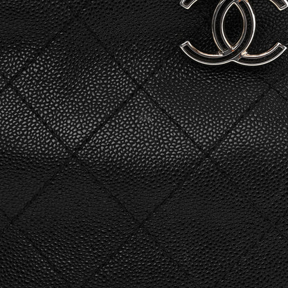 Chanel Grained Calfskin Shopping Fever Tote Black 10 of 12