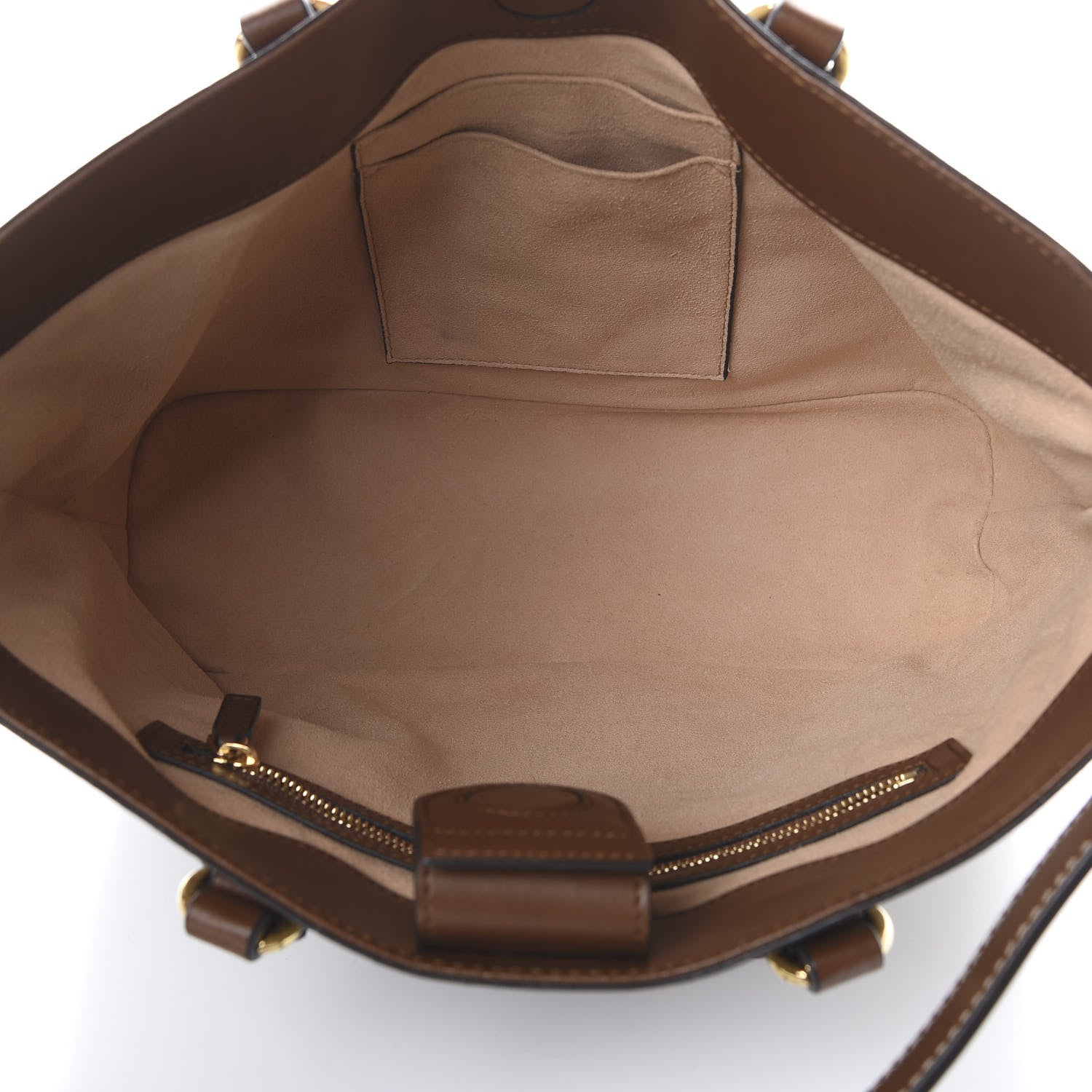 Gucci Soft GG Supreme Monogram Small Crossbody Tote Beige Cuir 4 of 9