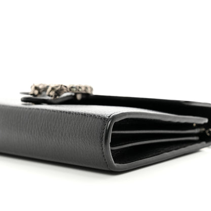 Gucci Calfskin Mini Dionysus Chain Wallet Black 10 of 13